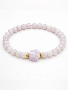 Purple Jade 6mm Stretchy Bracelet